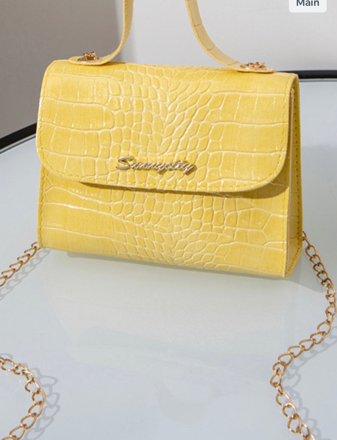 Small yellow purse